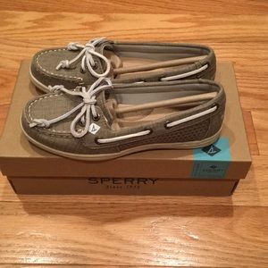 Sperry Top Sider Firefish Scratch Linen Shoe New!